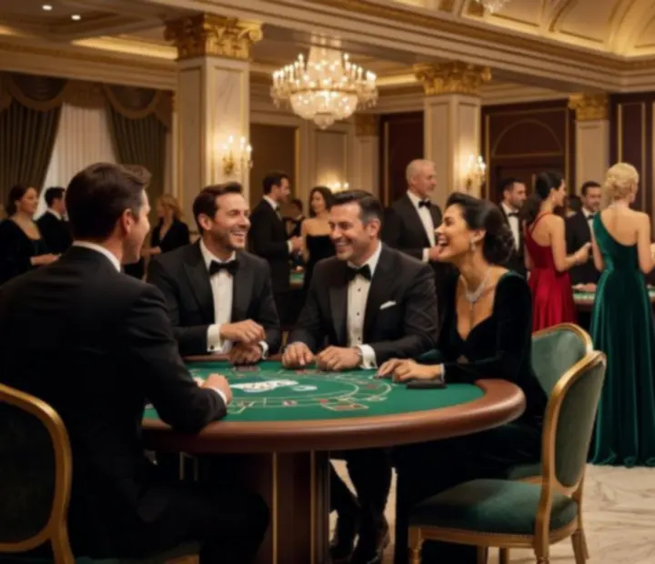 Fotograf eventowy wykonujący zdjęcia gości podczas luksusowego wydarzenia w eleganckiej sali.